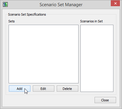 Add a Scenario Set