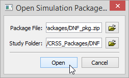 Open the Simulation Package File